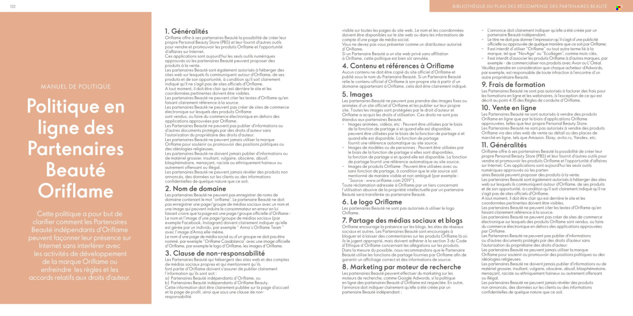 Catalogue Oriflame. Page 1