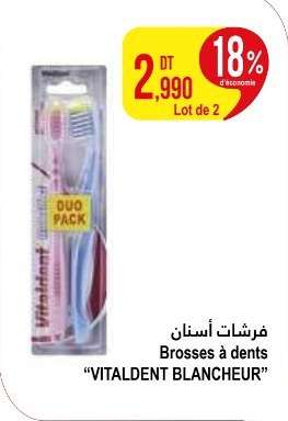 Brosses à dents VITALDENT BLANCHEUR
