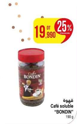 Café soluble 'BONDIN'
