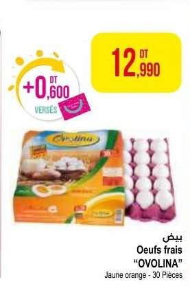 Oeufs frais "OVOLINA"