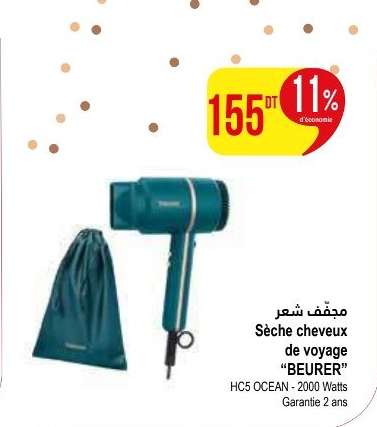 Sèche cheveux de voyage "BEURER"