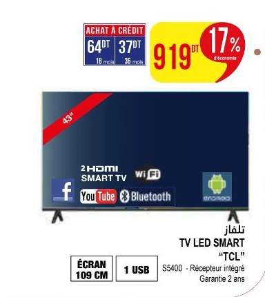 TV LED SMART "TCL"