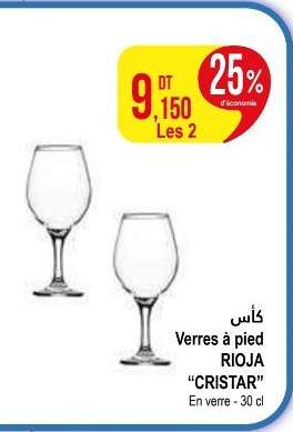 Verres à pied RIOJA "CRISTAR"