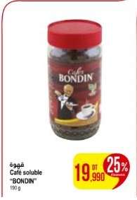 Café soluble 'BONDIN'